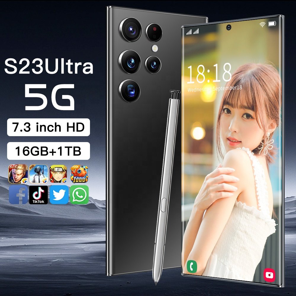 2023 NEW Original S23 Ultra smartphone 5g 6.7 Inch 12Gb + 512Gb S23 Smartphone Android 13.0 phones mobile S23 Ultra Telefonos